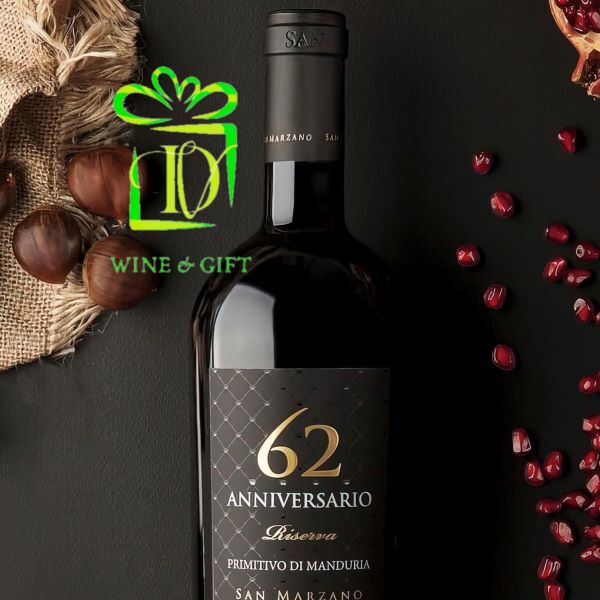 Vang Ý 62 Anniversario Primitivo di Manduria DOP Riserva